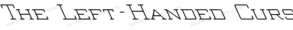 The Left-Handed Cursiva字体转换